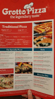Grotto Pizza menu