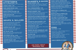 The Diner menu