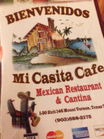 Micasita Cafe Social Club menu