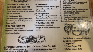 Skirted Heifer menu