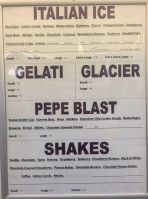 Pepe's Famous Italian Ice menu