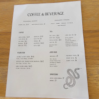 Casa Blanca Coffee Roasters menu