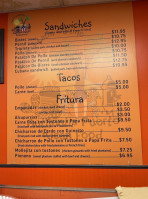 Chapo's Latin Cuisine L menu