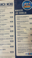 Mariscos Los Shinolas Llc menu