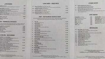 Pho 24 menu