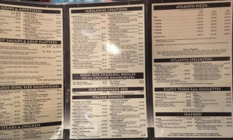 Atlantis Pizzeria And Family menu