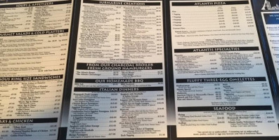 Atlantis Pizzeria And Family menu