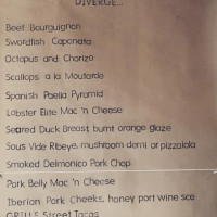 The Chef's Grille menu