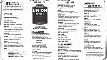 Union Tavern food