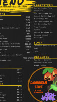 Caribbean Cove Dc menu