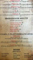 Wildfire Smokehaus At Zermatt menu
