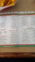 La Mesa menu