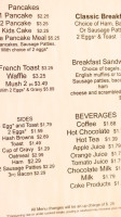 Jefferson Kafe menu