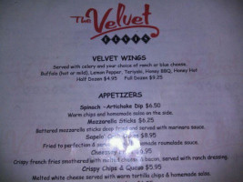 Velvet Elvis Grille And Tap menu
