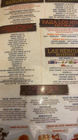 Acapulco Mexican menu
