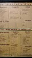 The Meadows menu