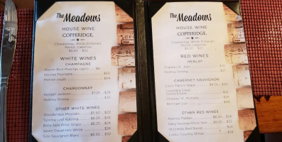 The Meadows menu