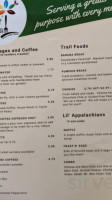 Cafe Appalachia menu