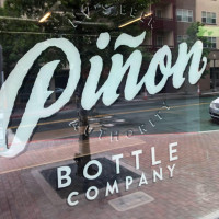 Piñon Bottle Sparks outside