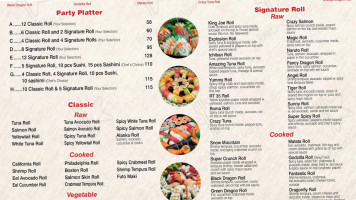 Matata Asian Cuisine menu