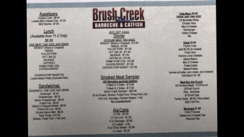 Brush Creek Bbq And Catfish menu