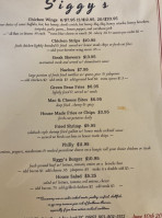 Siggy's menu