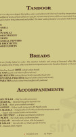 Passage to India - Bethesda menu