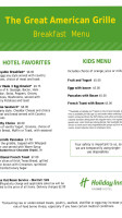 Holiday Inn Harrisburg (hershey Area) I-81 menu