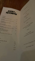 Saint-germain menu