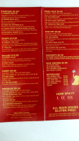 Mai Tong Thai Food menu