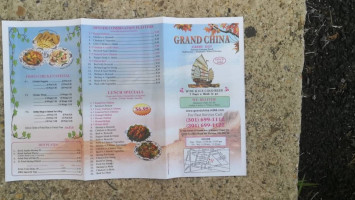 Grand China menu