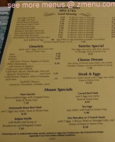 The Milton Diner menu