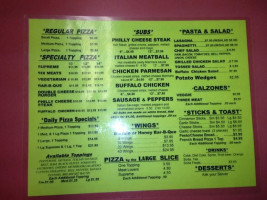 Papa Seans Pizza menu