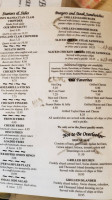 Kelly's Old Barney Restaurant menu