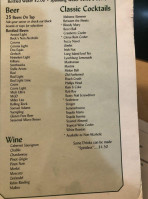 Blairstown Inn Incorporated menu