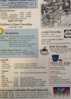 The North End Store menu