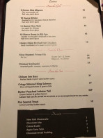 Juniper Steakhouse menu