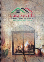 Casa Sevilla menu