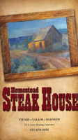 Homestead Steak House menu