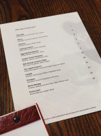 The At Willett menu