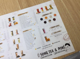 Song Tea Poke menu