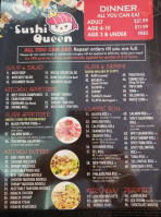 Sushi Queen menu