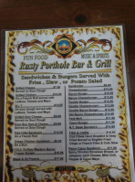 Rusty Porthole menu
