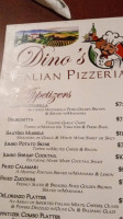 Dino's Italian Pizzeria menu