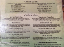 Cabo Fish Taco menu