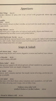 The Waybury Inn menu