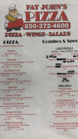 Fat John's Pizza menu