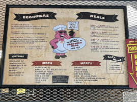Woody's Q Shack menu