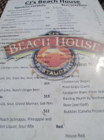 Cj's Beach House menu
