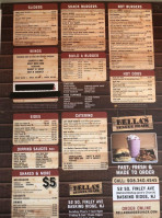Bella's Burger Shack menu